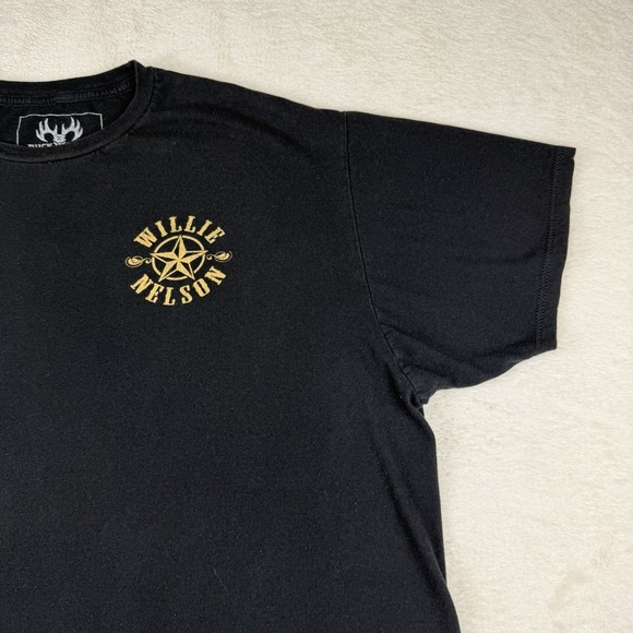 Willie Nelson - American Original Black T-Shirt Size 2XL Buck Wear Short Sleeve - Picture 5 of 12